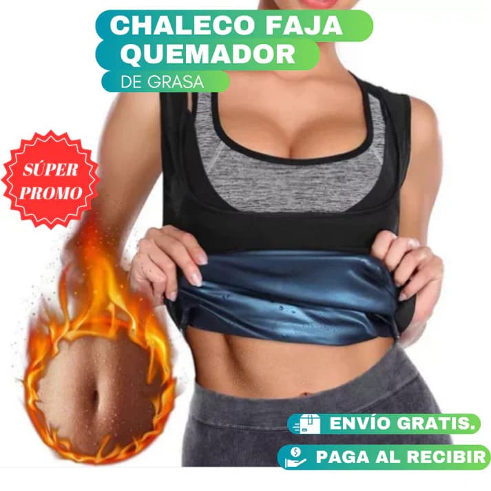 SlimVibe® - Chaleco Faja Quemador de Grasa para Mujer