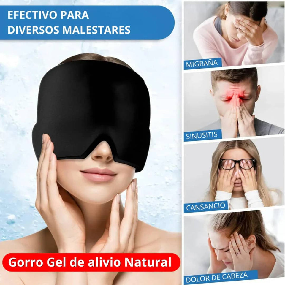 GORRO GEL PARA EL DOLOR DE CABEZA Y LA MIGRAÑA