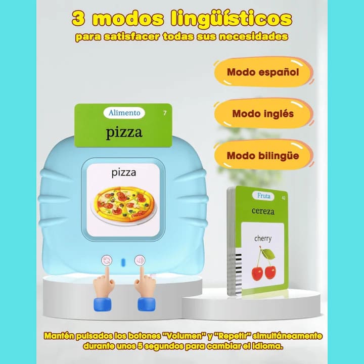 Tarjetas didácticas de aprendizaje para Niños Bilingue